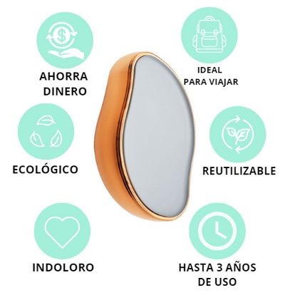 PROMO: Depiladora Exfoliante Profesional de Cristal Indolor